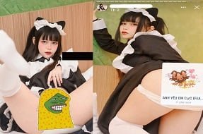 Gia Hân thích thú khi bị người yêu thực hiện tư thế 18+