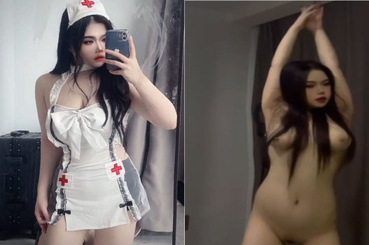 Y tá nữ vếu khủng chăm sóc thằng đực nhỏ