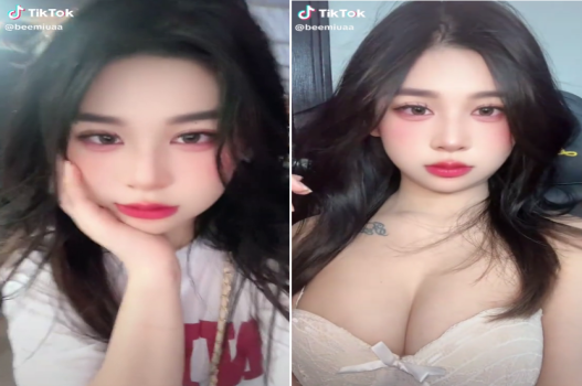 Tiktoker xinh nằm ngửa tận hưởng